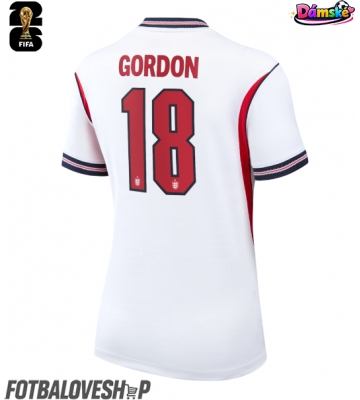 Anglie Anthony Gordon #18 Dámské Domácí Dres MS 2026 Krátký Rukáv
